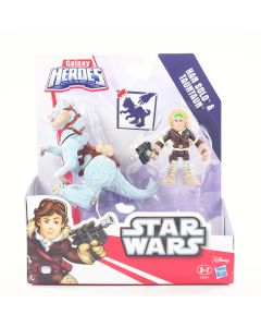 STAR WARS Galaxy Heroes HAN SOLO & TAUNTAUN playset Hoth Playskool toy - NEW!